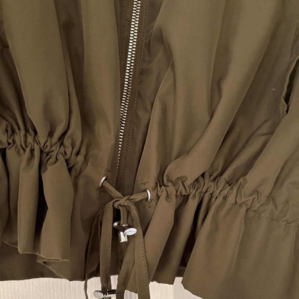 Zara Khaki Women's Bomber Jacket - Picture 4 of 6